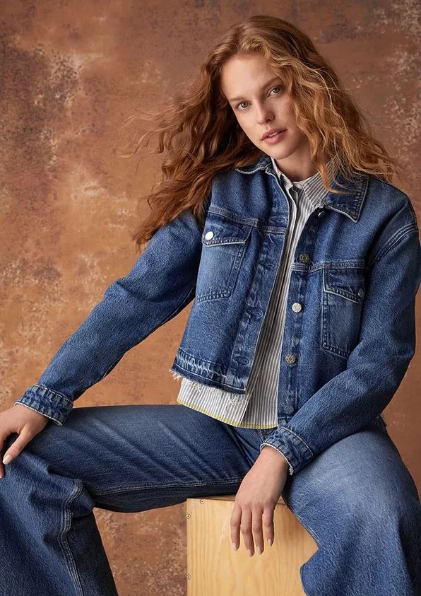 s.Oliver Jeansjacke blau