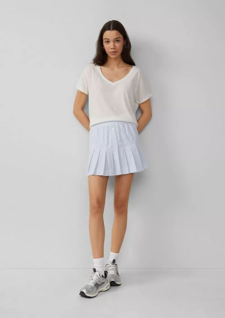 Qs Leinenshirt weiß