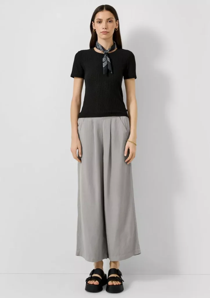 Qs, Culotte grau Leinen