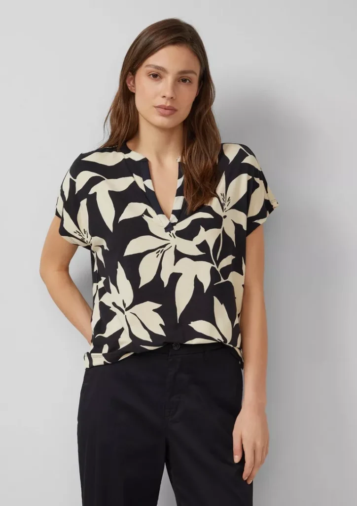 s.Oliver Bluse gemustert